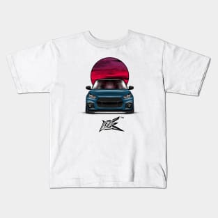 maruti suzuki swift race blue Kids T-Shirt